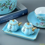 Jingdezhen American high-grade bone china tableware set, porcelain gift box, bowl, plate combination, Home Hotel Club table